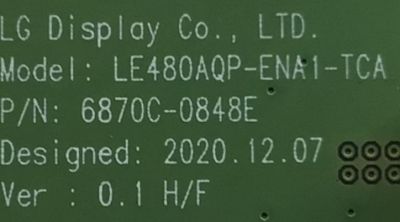 T-CON PARA TV SONY / NUMERO DE PARTE 6871L-6385E / 6870C-0848E / 6385E / LE650PQL (HP)(A4) / PANEL YDB0065UNG01 / MODELO XR-65A80J / XR65A80J - Imagen 2